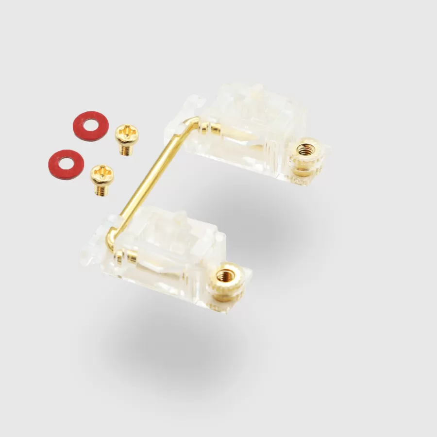 Clear Durock Screw-in Stabilisers (V2) 2u kit