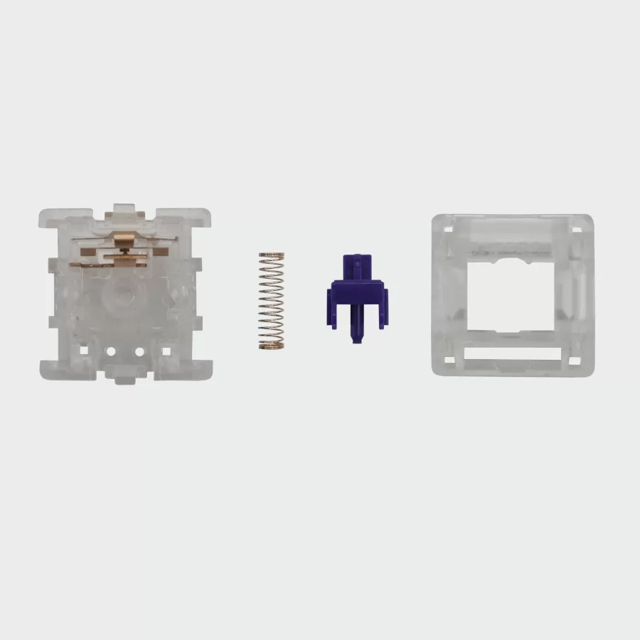 The inside of a Zealios mechanical keyboard switch