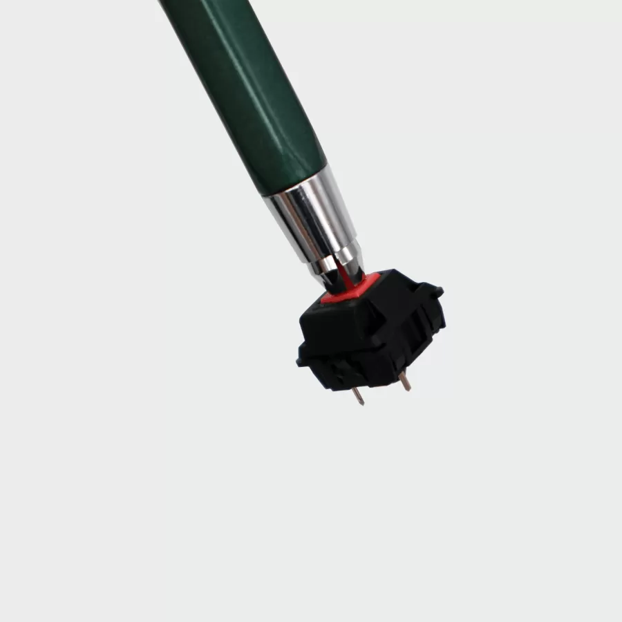 mechanical switch stem holder in use