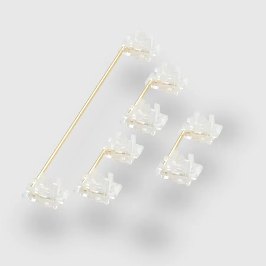 Durock Clear Plate Stabilisers 6.25u 3x2u kit