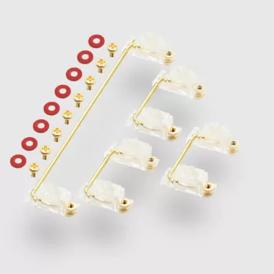 Clear Durock Screw-in Stabilisers 6.25u 3x2u kit