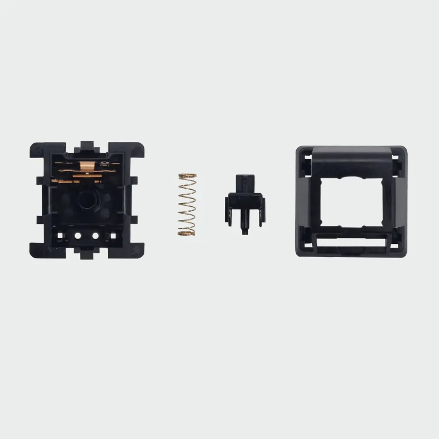 The inside of a h1 linear mechanical keyboard switch