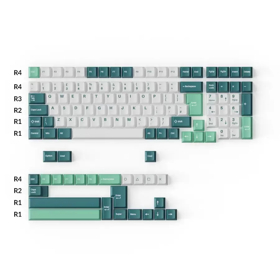 Keychron-double-shot-PBT-Cherry-profile-full-set-keycap-set-white-mint-for-UK-ISO-96-75-65-percent-layouts_1800x1800