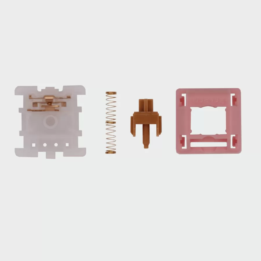 The inside of a neapolitan ice cream mechanical keyboard switch