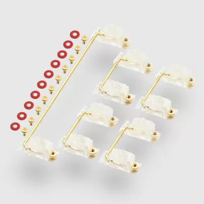 Clear Durock Screw-in Stabilisers 6.25u 4x2u kit